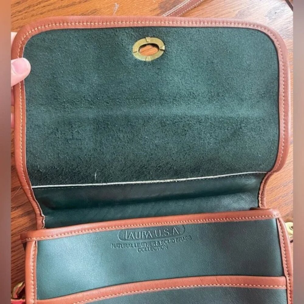 Vintage Laura USA flap messenger crossbody bag - Picture 6 of 7